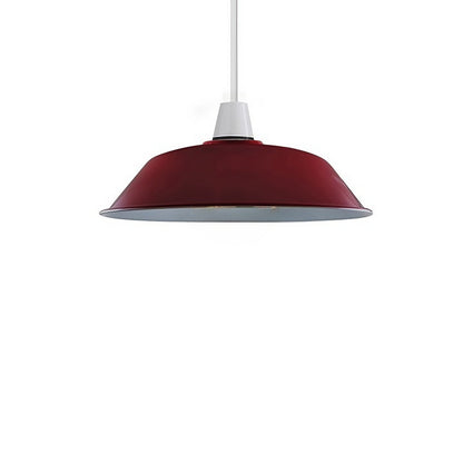 Big Top Bowl Lamp Shade 36 cm – Easy Fit, 16 Colours - Burgundy, 36 cm with Reducer Ring, Single