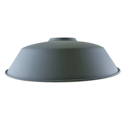 Big Top Bowl Lamp Shade 36 cm – Easy Fit, 16 Colours - Grey, 36 cm with Reducer Ring, Single