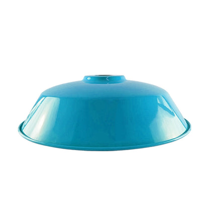 Big Top Bowl Lamp Shade 36 cm – Easy Fit, 16 Colours - Light Blue, 36 cm with Reducer Ring, Single