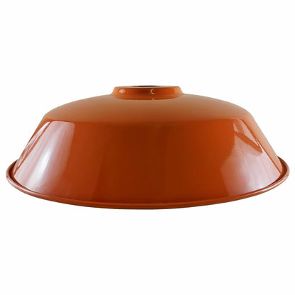 Big Top Bowl Lamp Shade 36 cm – Easy Fit, 16 Colours - Orange, 36 cm, Shade Only, Single