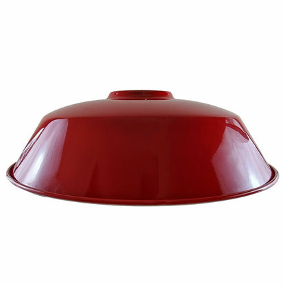 Big Top Bowl Lamp Shade 36 cm – Easy Fit, 16 Colours - Red, 36 cm, Shade Only, Single