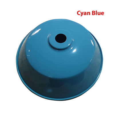 Big Top Bowl Lamp Shade 36 cm – Easy Fit, 16 Colours - Cyan Blue, 36 cm with Reducer Ring, Single