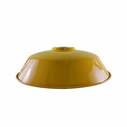 Big Top Bowl Lamp Shade 36 cm – Easy Fit, 16 Colours - Yellow, 36 cm, Shade Only, Single