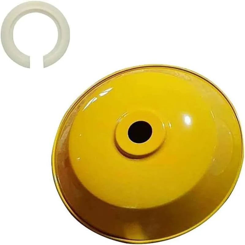 Big Top Bowl Lamp Shade 36 cm – Easy Fit, 16 Colours - Yellow, 36 cm with Reducer Ring, Single