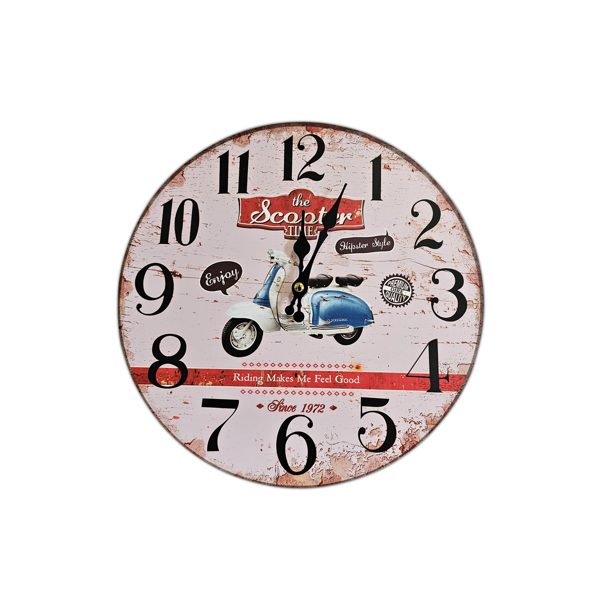 Circular Shabby Chic wall clock