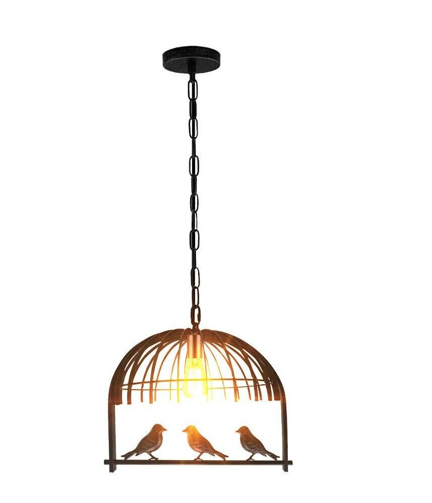 Bird Cage Lamp Shade - Black, Standard, Single