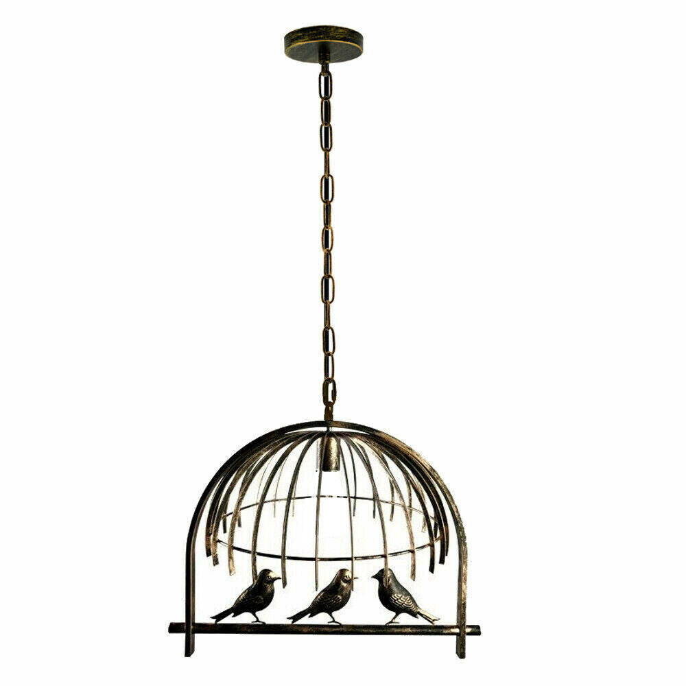 Bird Cage Lamp Shade - Brushed Brass, Standard, Single