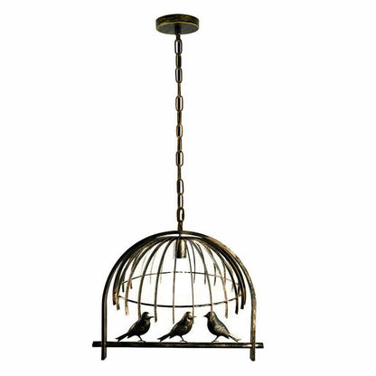Bird Cage Lamp Shade - Brushed Brass, Standard, Single