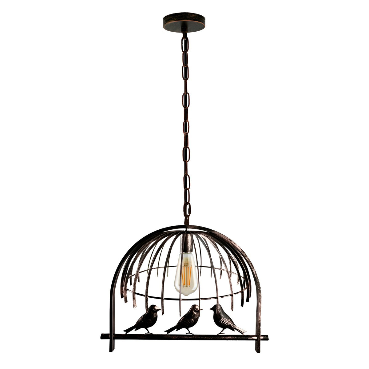 Bird Cage Lamp Shade - Brushed Copper, Standard, Single