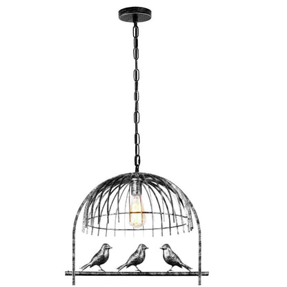 Bird Cage Lamp Shade - Brushed Silver, Standard, Single