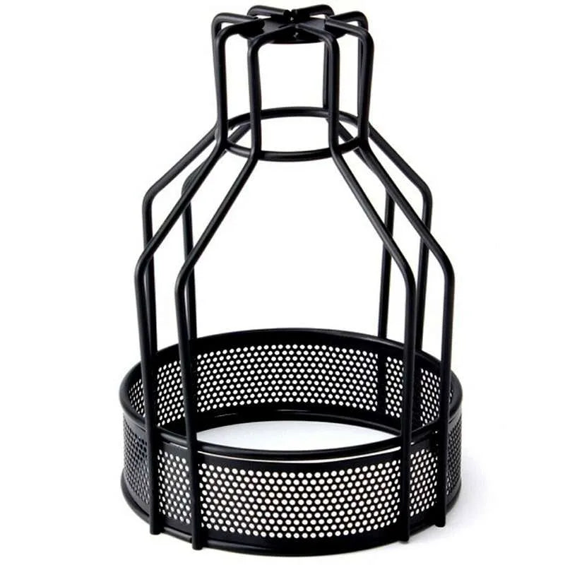 Bird Cage & Dome Wire Lamp Shade – Easy Fit, 2 Styles - Black, Bird Cage, Single