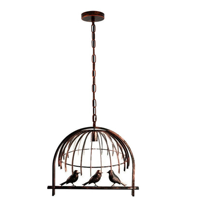 Bird Cage Lamp Shade - Rustic Red, Standard, Single