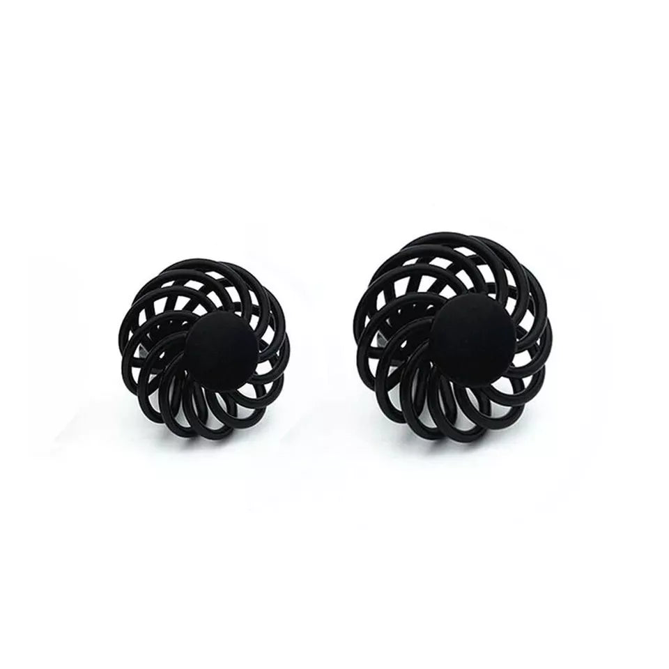 Black Birdcage Round Cabinet Knob – 45 mm, Spiral Iron, 1, 2 or 3 Knobs - photo 7