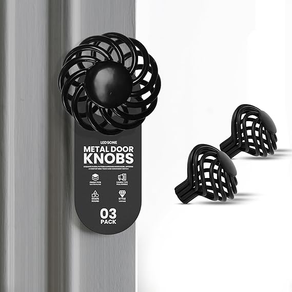 Black Birdcage Round Cabinet Knob – 45 mm, Spiral Iron, 1, 2 or 3 Knobs - photo 8