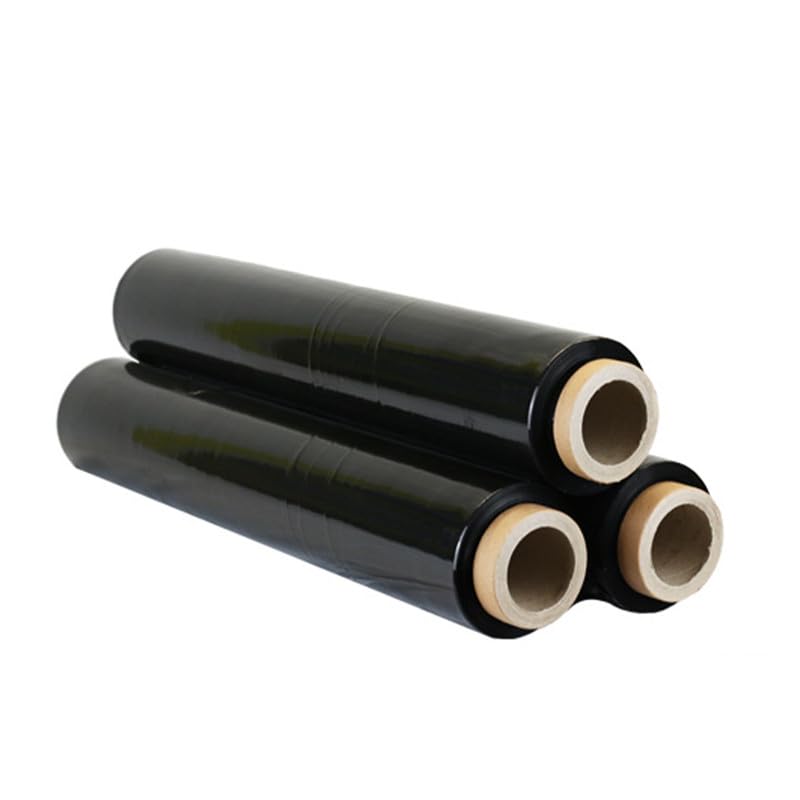 Black Pallet Stretch Wrap – 40 or 50 cm Rolls, Packs of 2 to 10 - 50 cm x 200 m, 3 Rolls