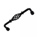 Black Birdcage D Handles – 128 mm Hole Centres, Twisted Iron, Packs of 2 or 3