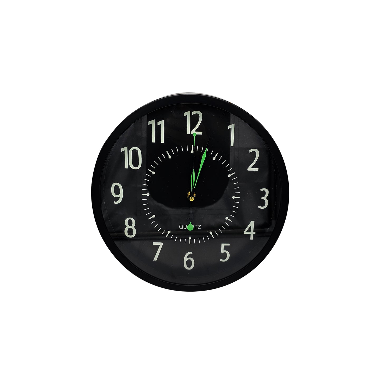 Black wall clock for living room