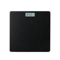 Square Digital Bathroom Scale – Black or Grey Ribbed Top, 180 kg - Black