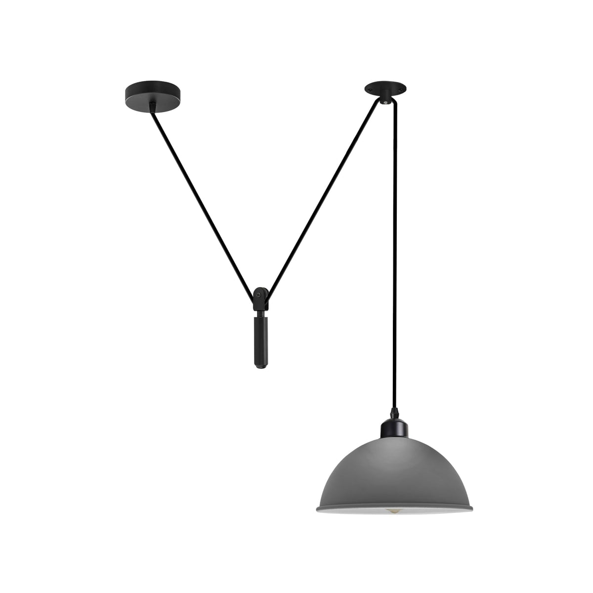 Black E27 Pendant Light – Hemp Rope Drum, Cage or Metal Shade - photo 22