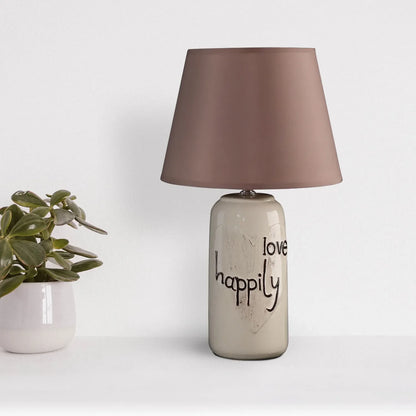 Bottle Shape Ceramic Table Lamp with Shade - photo 3