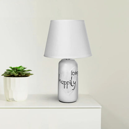 Bottle Shape Ceramic Table Lamp with Shade - photo 4
