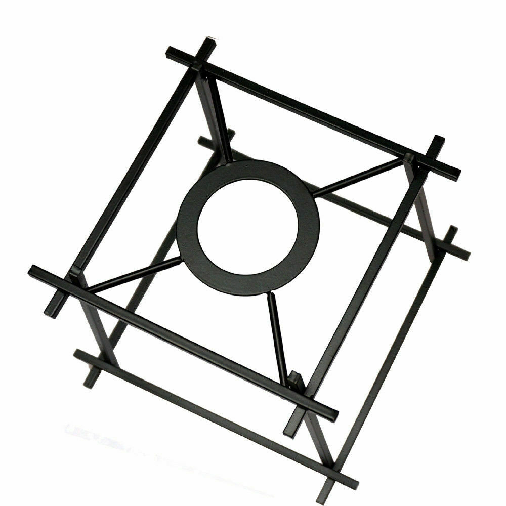Box Cage Lamp Shade – Black, 20 cm, Easy Fit - photo 2