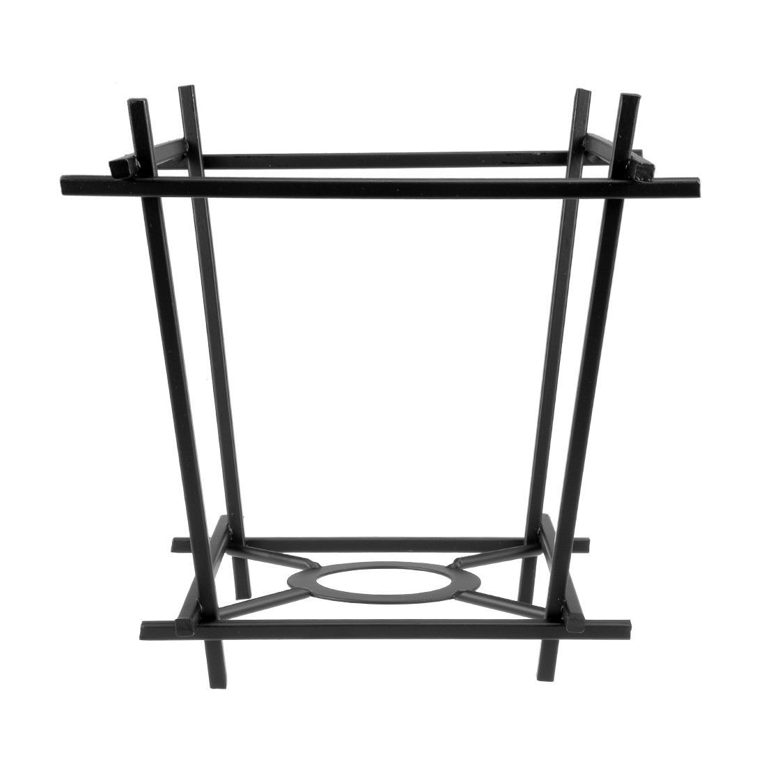 Box Cage Lamp Shade – Black, 20 cm, Easy Fit - Black, Standard, Single