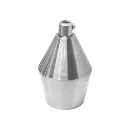 Tapered E27 Pendant Lamp Holder – Metal, 6 Finishes - Chrome, Single, Standard