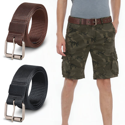 Nylon Pin-Buckle Belts, Pack of 2 – Black, Brown or One of Each - photo 3