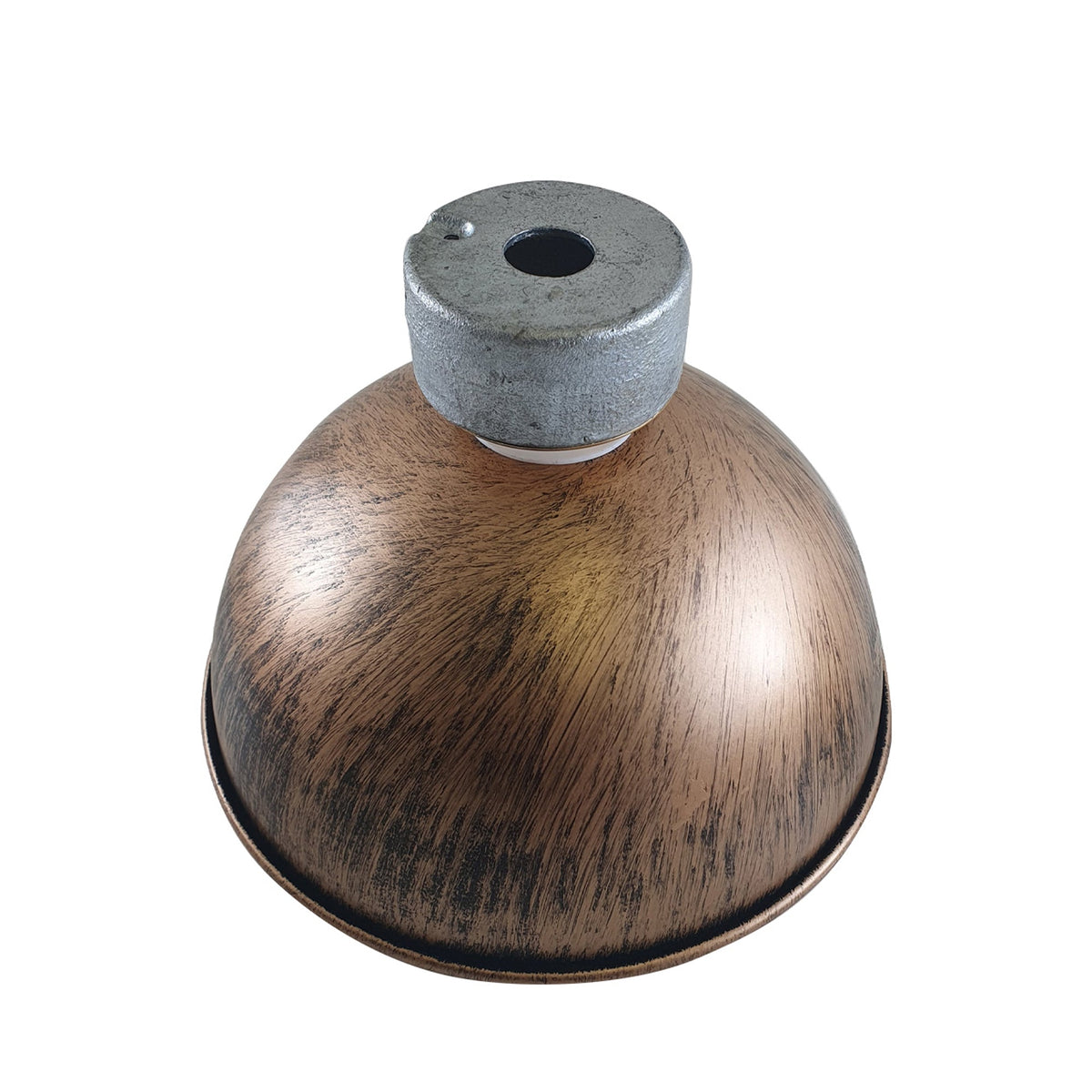 Industrial Conduit Box Ceiling Light – Brass B22, Dome or Cage Shade - photo 6
