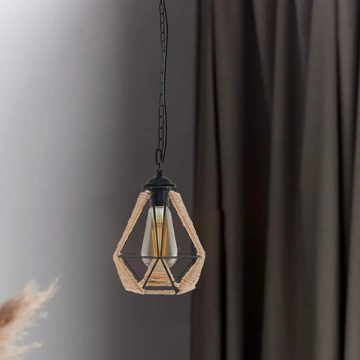 Pendant Light Chain 60 cm – Brushed Silver, with Ceiling Connector - photo 3