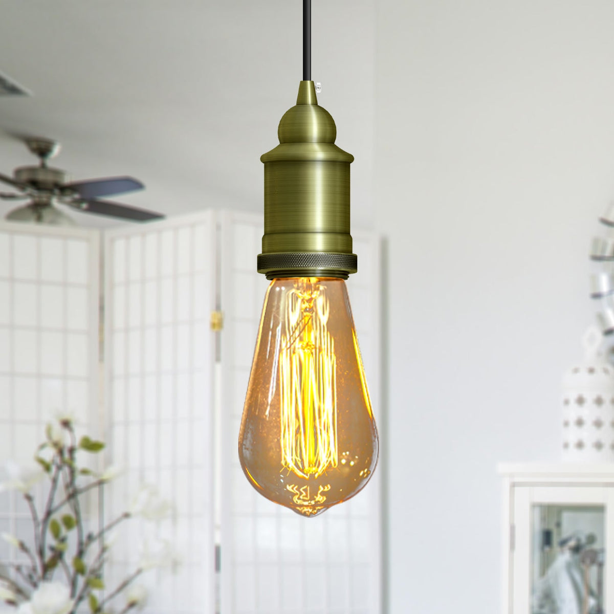 Bubble E27 Lamp Holder – Copper, Green Brass or Rose Gold - photo 3