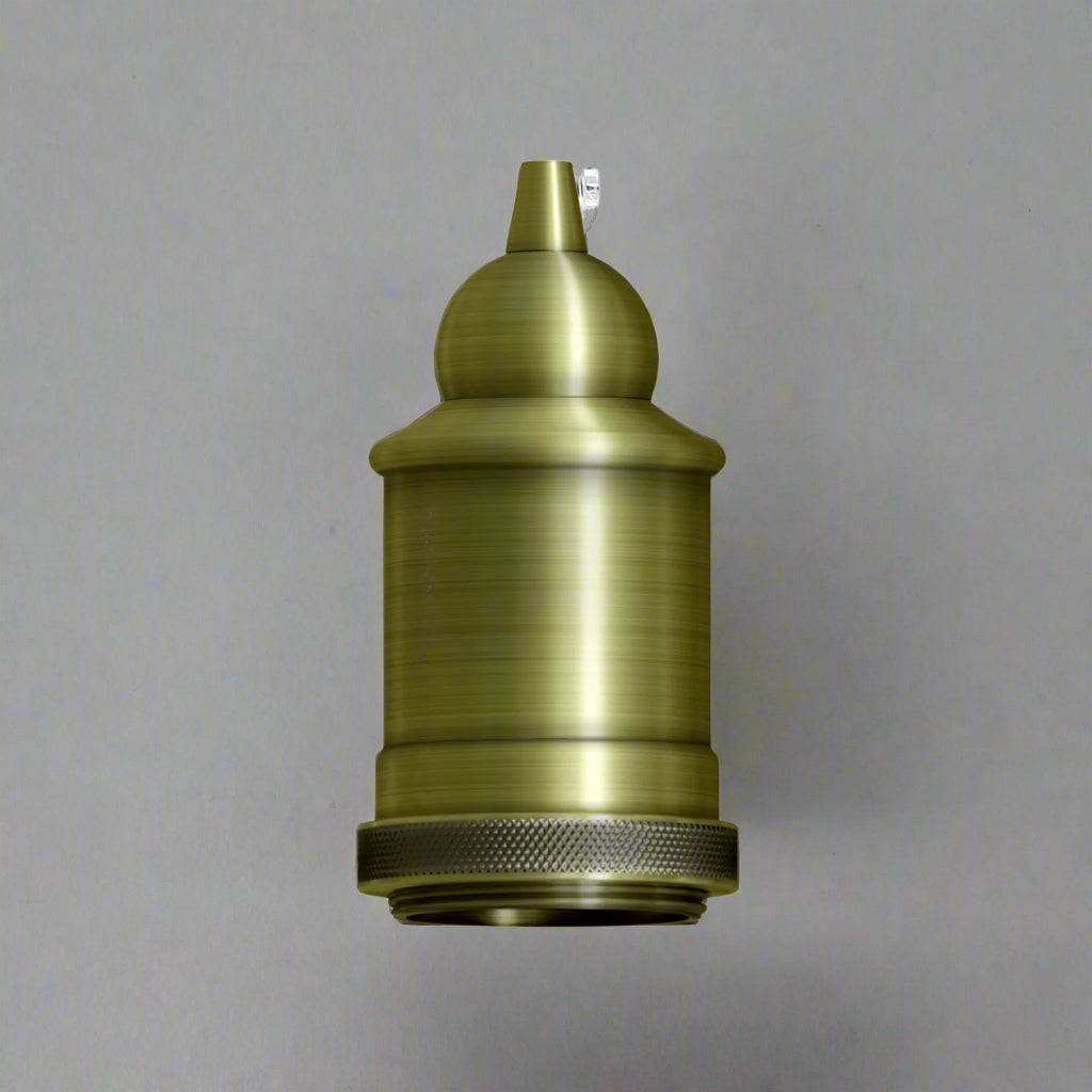 Bubble E27 Lamp Holder – Copper, Green Brass or Rose Gold - Green Brass, Standard, Single