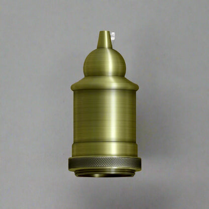 Bubble E27 Lamp Holder – Copper, Green Brass or Rose Gold - Green Brass, Standard, Single