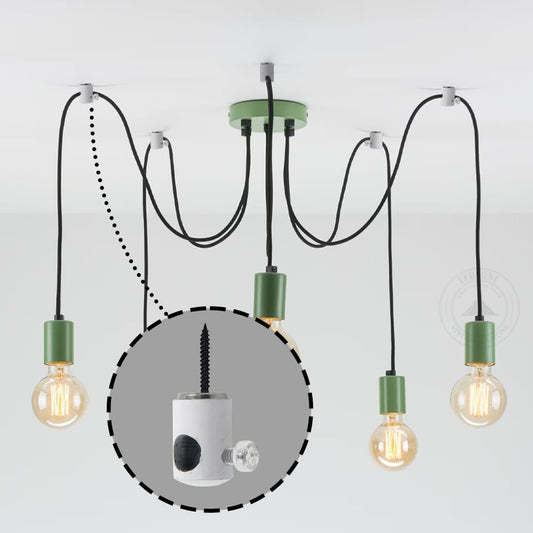 Ceiling Cable Hooks & Plate Hooks for Pendant Lights – 7 Styles