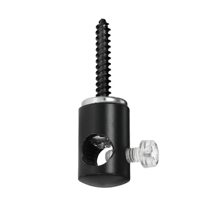 Ceiling Cable Hooks & Plate Hooks for Pendant Lights – 7 Styles - Black, Screw-In Cable Grip, Single