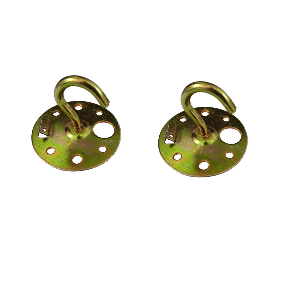 Ceiling Cable Hooks & Plate Hooks for Pendant Lights – 7 Styles - Gold, Gold Plate Hook, Pack of 2