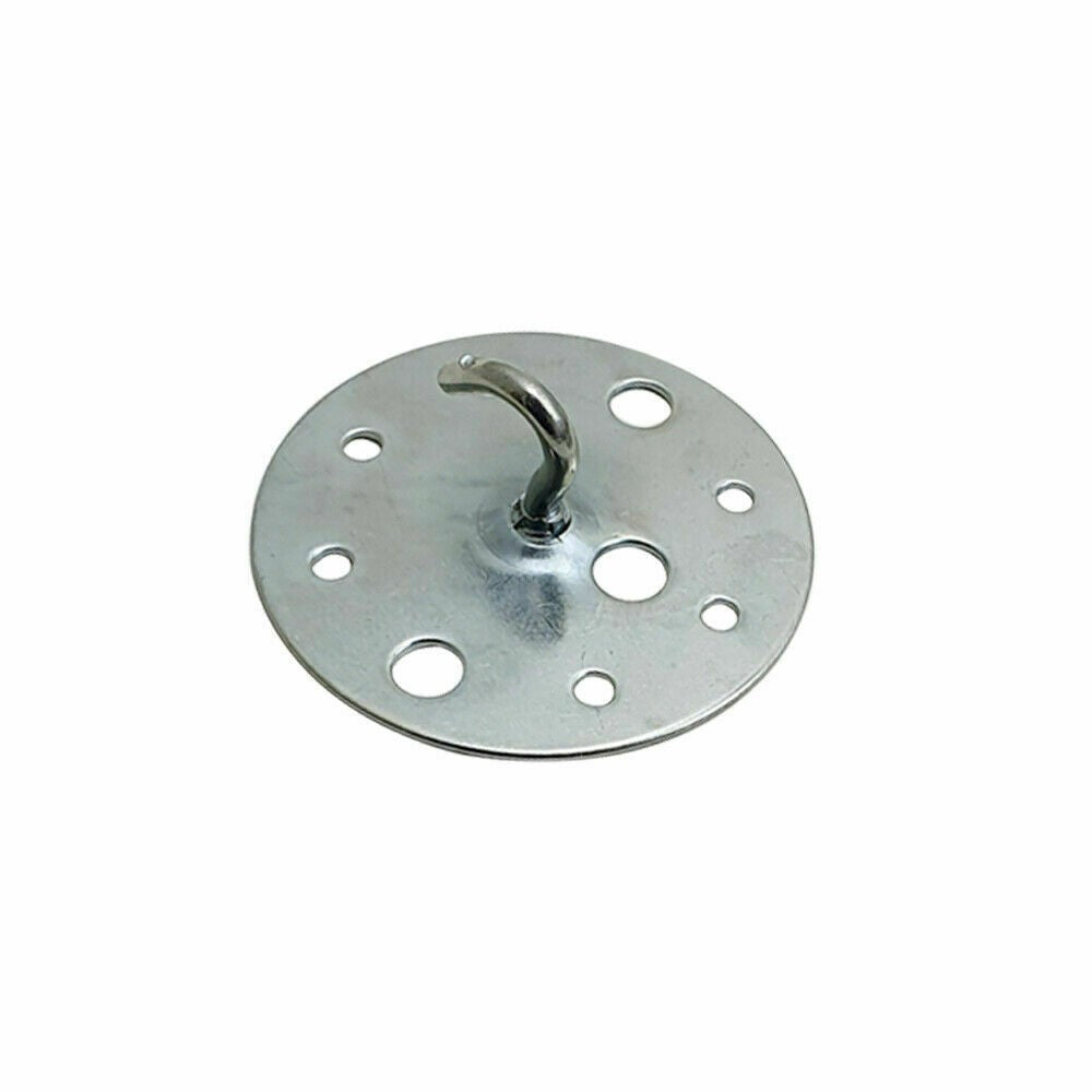Ceiling Cable Hooks & Plate Hooks for Pendant Lights – 7 Styles - Satin Nickel, Small Plate Hook, Single