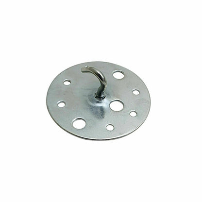 Ceiling Cable Hooks & Plate Hooks for Pendant Lights – 7 Styles - Satin Nickel, Small Plate Hook, Single