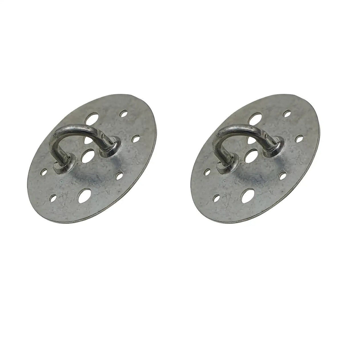 Ceiling Cable Hooks & Plate Hooks for Pendant Lights – 7 Styles - Satin Nickel, Plate Loop, Pack of 2