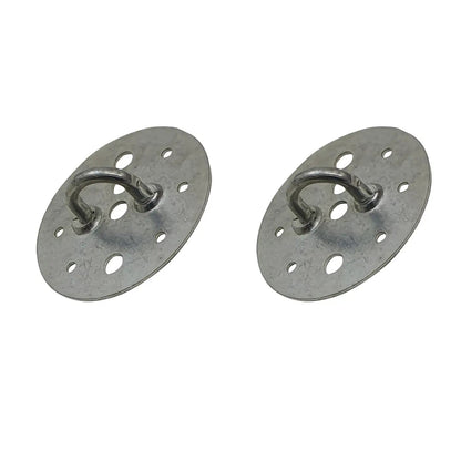Ceiling Cable Hooks & Plate Hooks for Pendant Lights – 7 Styles - Satin Nickel, Plate Loop, Pack of 2