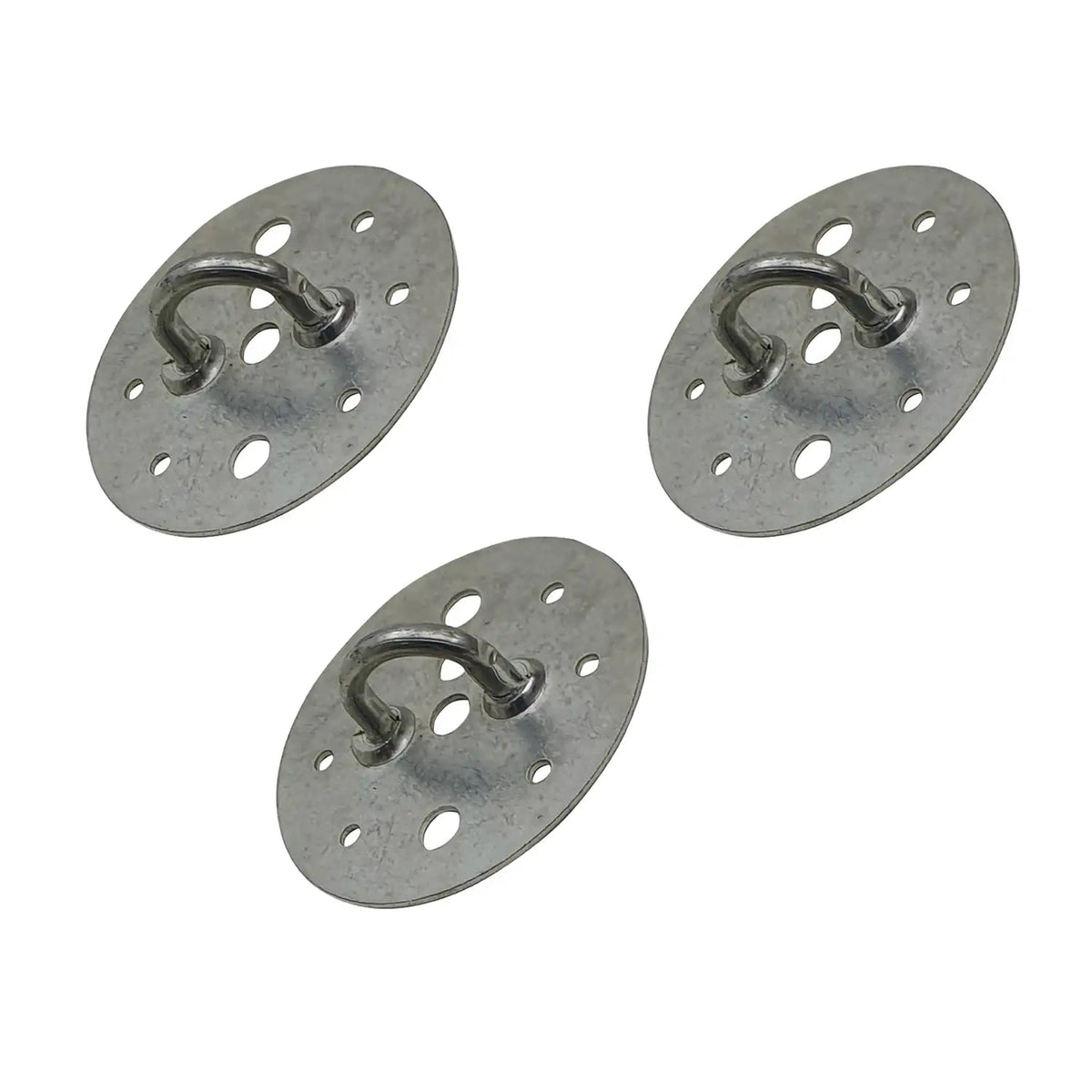 Ceiling Cable Hooks & Plate Hooks for Pendant Lights – 7 Styles - Satin Nickel, Plate Loop, Pack of 3