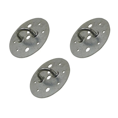 Ceiling Cable Hooks & Plate Hooks for Pendant Lights – 7 Styles - Satin Nickel, Plate Loop, Pack of 3