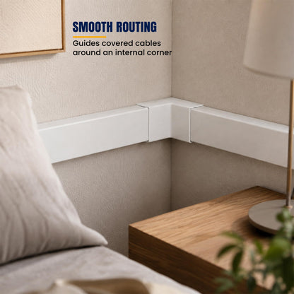 Cable Trunking Internal Corner – Pack of 5 - photo 2