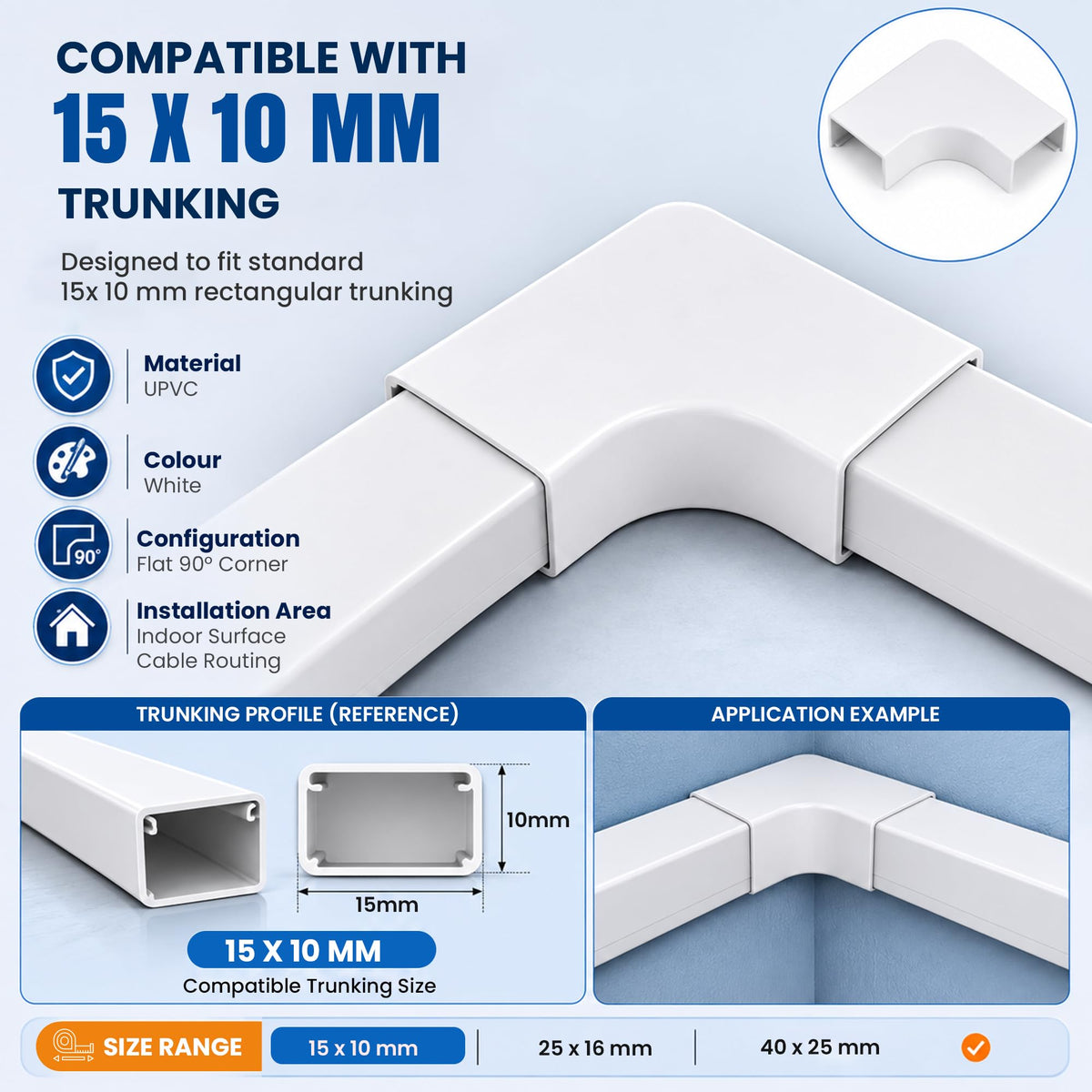 Cable Trunking L Connector - photo 2