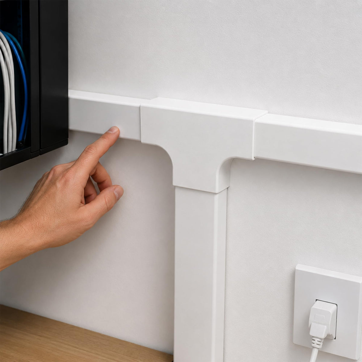 Cable Trunking Straight & T Connector - photo 2