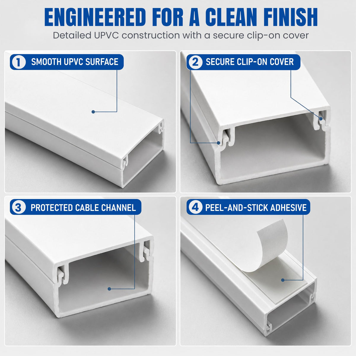 Cable Trunking System with Self Adhesive Cover - photo 6