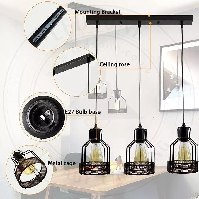 Cage Lamp Shade – Black – Model WCFSBC - photo 4