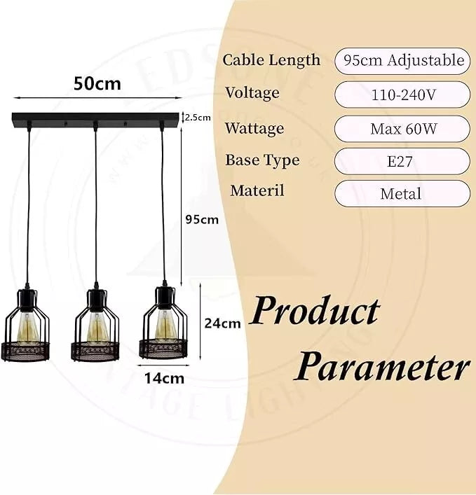 Cage Lamp Shade – Black – Model WCFSBC - photo 7