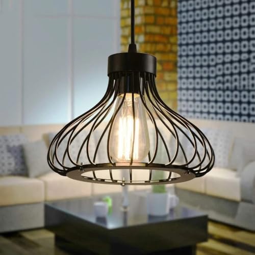 Cage Lamp Shade – Black – Model WCFSBC - WCFS1VC, Black, Single